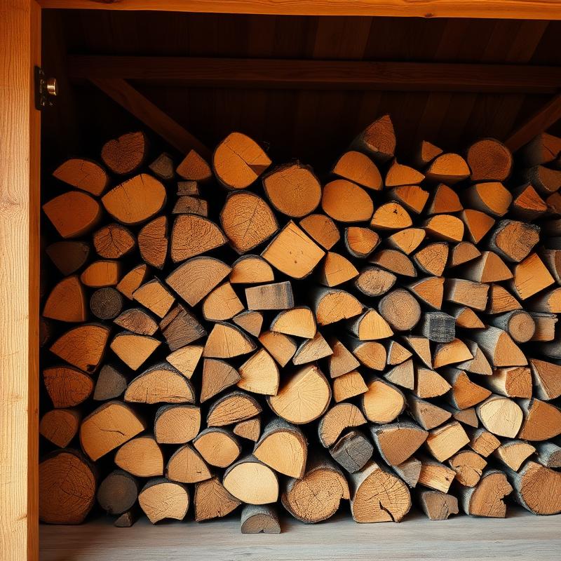 Στοιβαγμένα καυσόξυλα